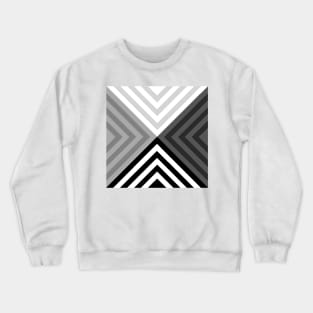 Black Gray White Triangular Crewneck Sweatshirt